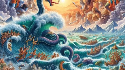  Churning of the Ocean - A Tale of Cosmic Struggle and Divine Treasures!